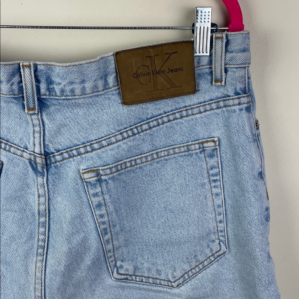 Calvin Klein Jeans Light Blue Denim Jean Shorts - Picture 8 of 9
